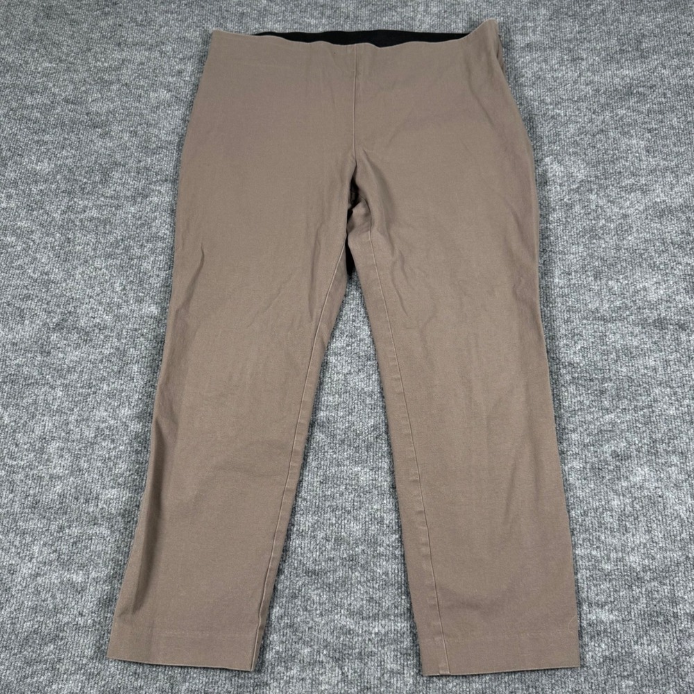 A New Day 14 Pants‎ Side fly hook Zip Tapered Elastic Waistband Office WorkWear